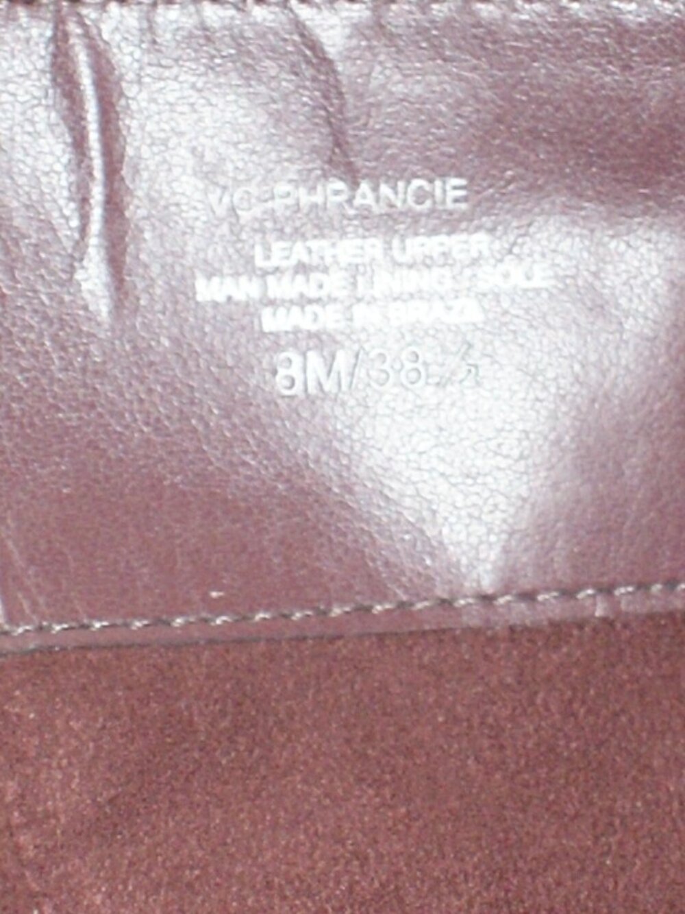 Vince Camuto Wine Leather Lug Sole Tall Boot - 8 - BRAND NEW - Picture 9 of 11
